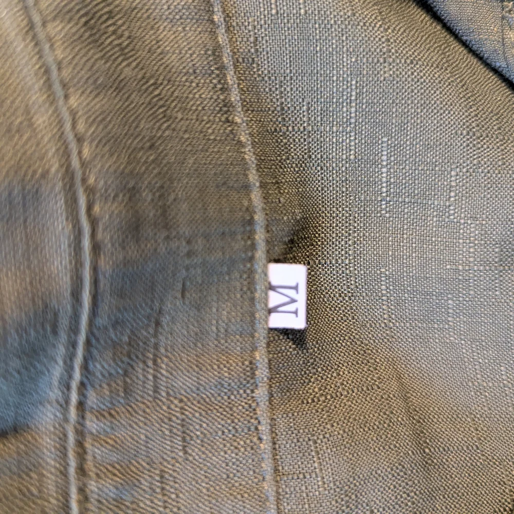 107. NWOT Green Button Down Shirt with Short Sleeves - Picture 4 of 6